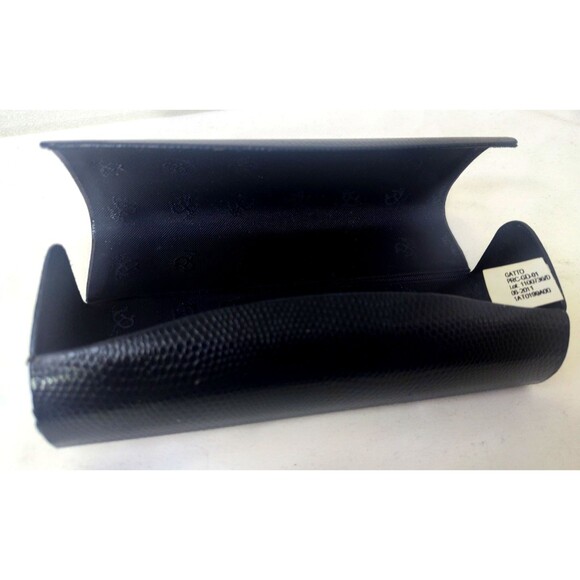 Brooks Brothers Mens Eyeglasses Case Black Textured Hard Case Cylinder EMPTY - Picture 3 of 5